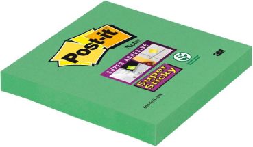 POST-IT Block Super Sticky 76x76mm 6546SSAW spargelgrün, 1x90 Blatt