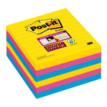 POST-IT XL-Notes Rio 101x101mm 675SS6RIO 3-farbig 6x90 Blatt