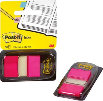 POST-IT Index Tabs 25,4x43,2mm 680-21 pink/50 Tabs