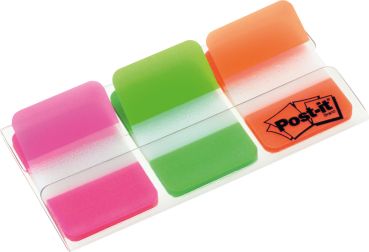 POST-IT Index Strong 25,4x38mm 686-PGO 3-farbig/3x22 Tabs