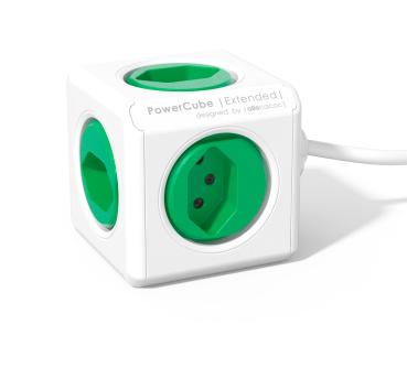 POWERCUBE Socket extend green 66.7790GN 5xT.13,1.5m cable