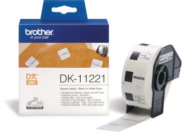 PTOUCH Etiketten quadratisch 23mm DK-11221 QL-500 weiss 1000 Stk./Rolle