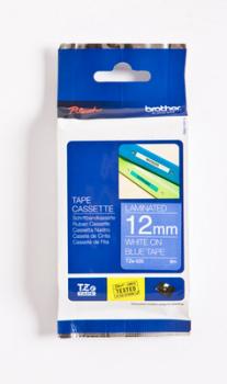 PTOUCH Band, laminiert weiss/blau TZe-535 PT-1280VP 12 mm