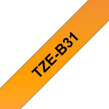 PTOUCH Band, lam.,fluor. schw./orange TZe-B31 PT-300 12 mm