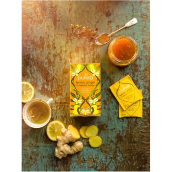 PUKKA Lemon, Ginger, Manuka-Honey 4091010 Bio Kräutertee 20 Beutel