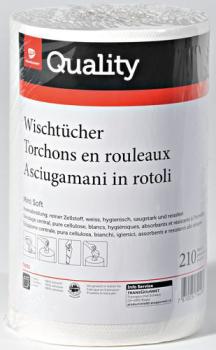 QUALITY Wischtücher soft midi 993340 2-lagig, 6 Rollen à 210 Blatt