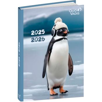 QUO-VADIS Eurotextagenda Pinguin 25/26 1282519Q 1T/1S 12M ML 12x17cm