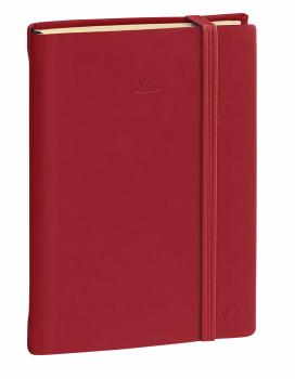 QUO-VADIS Agenda Daily 17 P. ML Silk2024 376016Q burgunder, 1T/S, 12x17cm