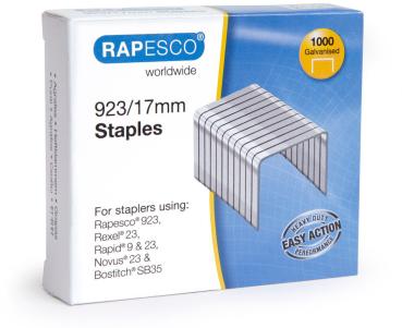 RAPESCO Heftklammern 17mm 1240 1000 Stück verzinkt