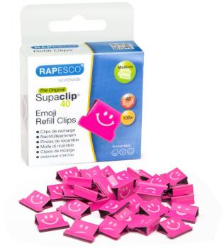 RAPESCO Clips Refill Emoji 1369 rosa 100 Stück