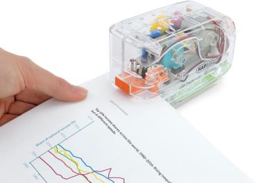 RAPESCO Heftgerät Autom. USB/Batterie 1450 transparent