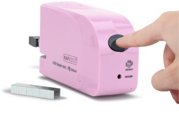 RAPESCO Heftgerät Autom. USB/Batterie 1451 rosa