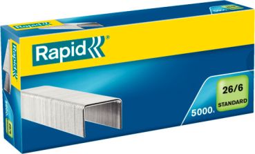 RAPID Heftklammern 26/6 verzinkt 24861800 max. 20 Blatt 5000 Stück