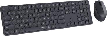 RAPOO 9810M ultraslim full deskset 12650 Wireless, Dark Grey