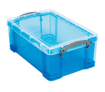 REALLY USEFUL BOX Kunststoffbox 9lt 68502706 transparent blau