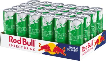 RED BULL Energy Drink Alu 6252 Green Edition 25 cl, 24 Stk.