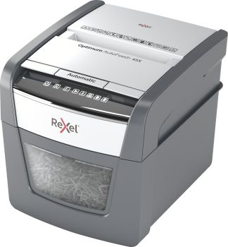 REXEL Aktenvernichter Optimum AF+ 2020045XCH 45X, P-4, 20lt