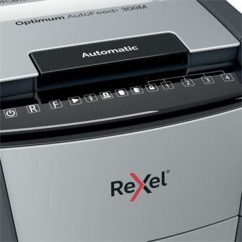 REXEL Aktenvernichter Optimum AF+ 2020300MCH 300M, P-5, 60lt