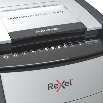 REXEL Aktenvernichter Optimum AF+ 2020600MCH 600M, P-5, 110lt