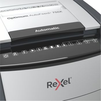 REXEL Aktenvernichter Optimum AF+ 2020750XCH 750X, P-4, 140lt