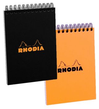 RHODIA Spiralblock orange A7 11500C kariert 80 Blatt