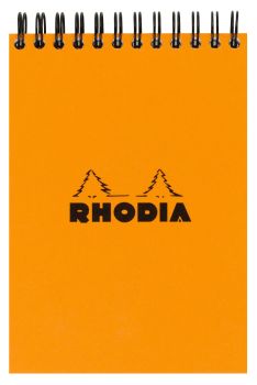 RHODIA Spiralblock orange A7 11500C kariert 80 Blatt