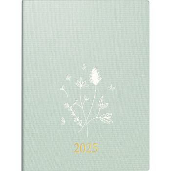 RIDOIDE Taschenagenda Design Line 2025 013603015.25 1W/2S Flowers DE 12x16cm