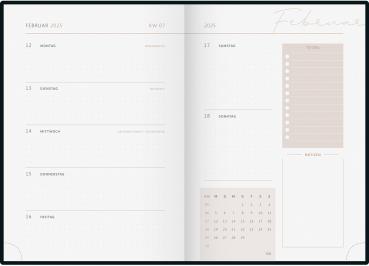 RIDOIDE Wochenagenda Design Line 2025 021507035.25 1W/2S Explore DE 14.8x21cm