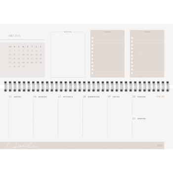 RIDOIDE Pultkalender Design Line 2025 036311025.25 1W/2S Explore DE 29.7x10.5cm