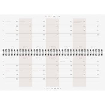 RIDOIDE Pultkalender Design Line 2025 036311025.25 1W/2S Explore DE 29.7x10.5cm