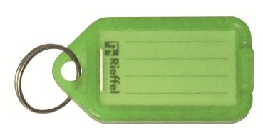 RIEFFEL Schlüsseletiketten 38x22mm KT 1000 NEOG neon vert 100 Stück