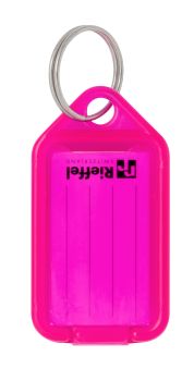 RIEFFEL Schlüsseletiketten 38x22mm KT 1000 NEOP neon pink 100 Stück