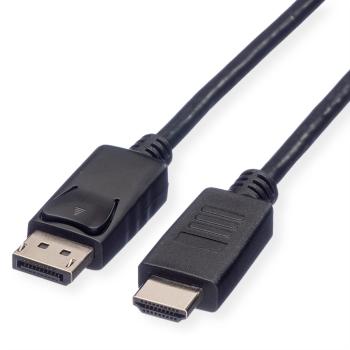 Roline displayport-hdmi kabel 11.04.5780 black, st/st, 1080p 1m - Roline-11045780-7611990133475