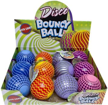 ROOST Hüpfball Disco mit Licht 621584 assortiert, 6cm