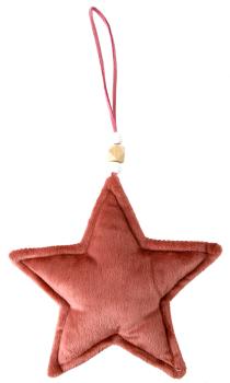 Roost weihnachtshänger stern 880442 15x3x15cm samt pink - Roost-880442-4054307387377