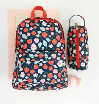 ROOST Kleiner Rucksack Erdbeeren BPSTBU71 23.5x30x10cm