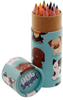 ROOST Mini Farbstifte in Dose Hund PCASE32 9.5x3.5x3.5cm