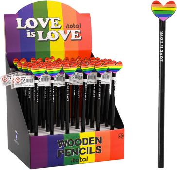 ROOST Bleistift Love is Love XL2178 Radiergummi