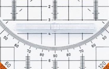 ROTRING Geo-Dreieck Centro 20cm S0903950 transparent, mit Griff