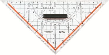 RUMOLD Zeichendreieck 22cm 1054 technisch farbig/transp.