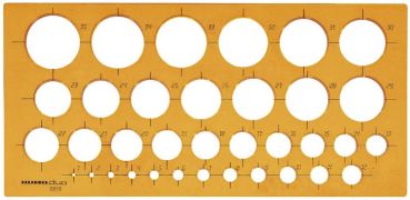 RUMOLD Kreisschablone 2810 270x130x2mm