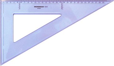 RUMOLD Zeichendreieck 25cm 6225 60° grau