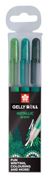 SAKURA Gelly Roll 0.5mm POXPGBMET3B Metallic Forest 3 Stück