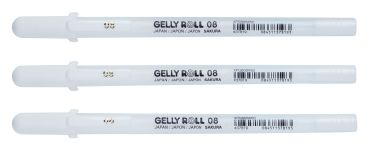 SAKURA Gelly Roll 0.4mm POXPGBWH3 White 3 Stück