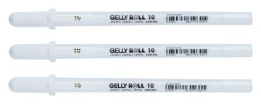 SAKURA Gelly Roll 0.5mm POXPGBWH3B White 3 Stück