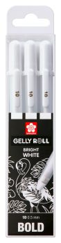 SAKURA Gelly Roll 0.5mm POXPGBWH3B White 3 Stück