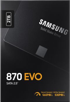 SAMSUNG MEMORY SSD 870 Evo Series 2TB MZ-77E2T0B/EU SATA III 2.5 V-NAND Basic