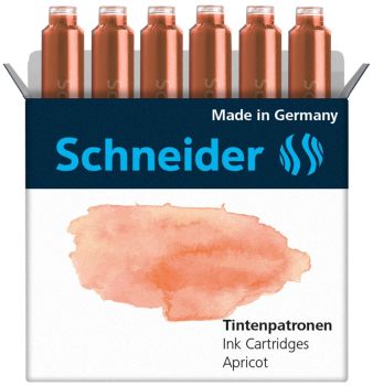 SCHNEIDER Tintenpatronen 166116 apricot 6 Stk.