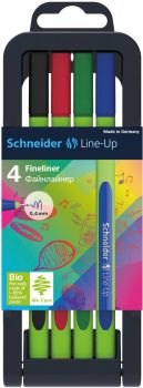 SCHNEIDER Fineliner Line-Up 191094 Etui à 4 Stk.