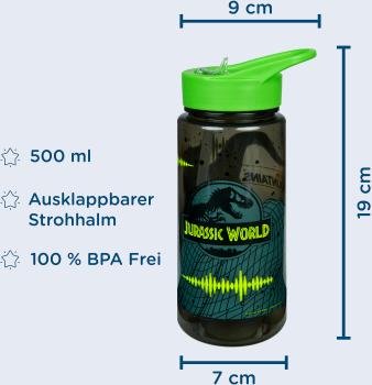 SCOOLI Trinkflasche JUSP9913 Jurassic-World 19x9x7cm